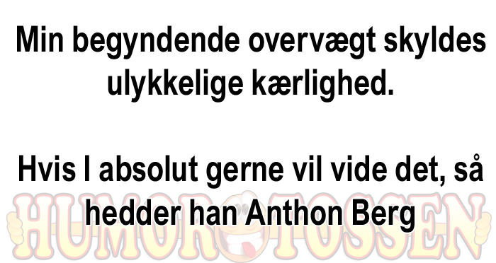 Min begyndende overvægt