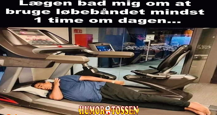 Lægen bad mig om at bruge løbebåndet