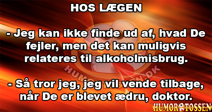 Jeg kan ikke finde ud af, hvad De fejler