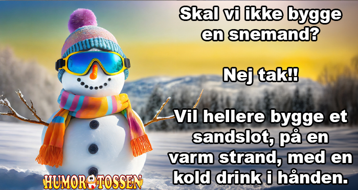 Skal vi ikke bygge en snemand