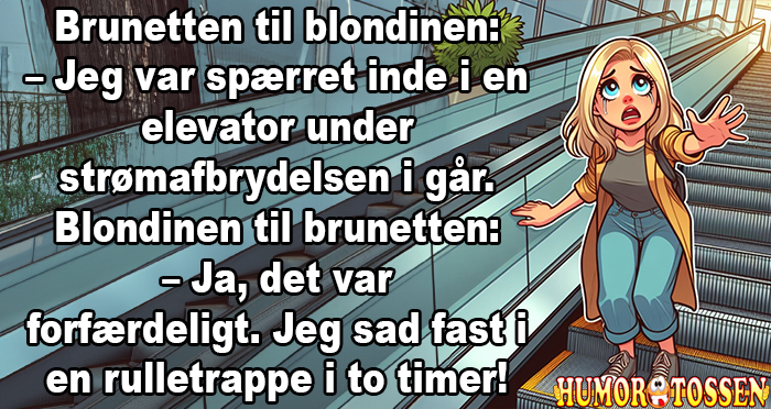 Brunetten til blondinen