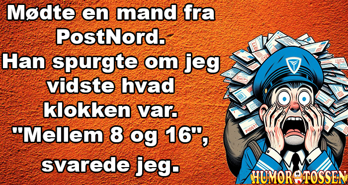 Mødte en mand fra PostNord