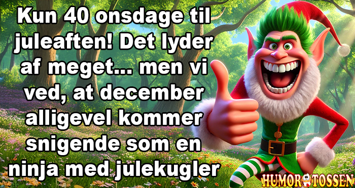 Kun 40 onsdage til juleaften